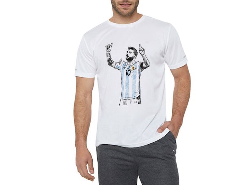 Poleras de hombre messi goat sublimado-0