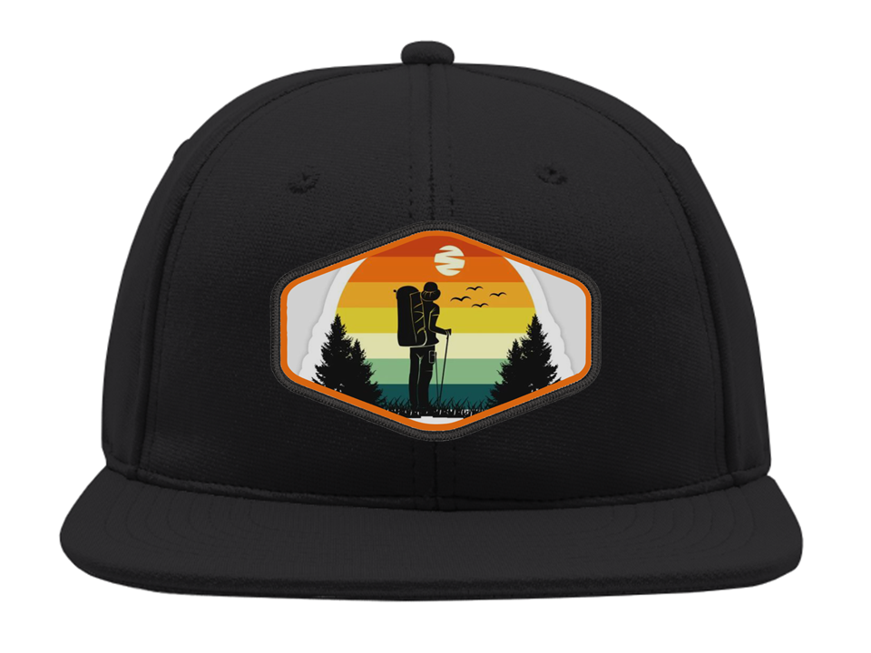 Snapback Gorro Bordado Hombre Paisaje-0