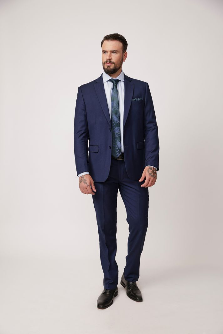 TRAJE AMBO DOS PIEZAS  AZUL