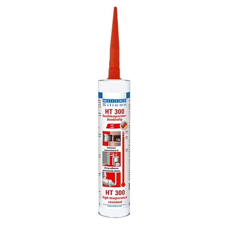Silicona Sellador Para Alta Temperatura 300º Roja 310 Ml Ht300-0
