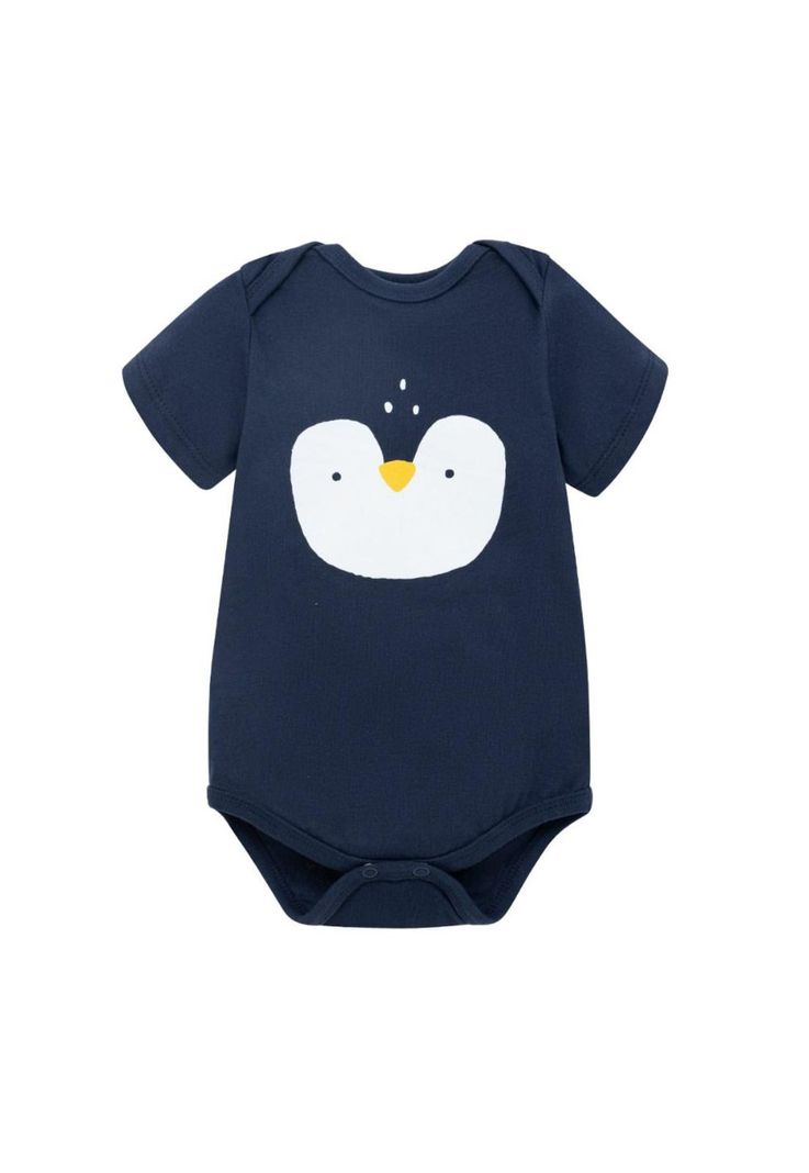 Set x3 Piluchos body Pingüinos para recién nacido niño-3