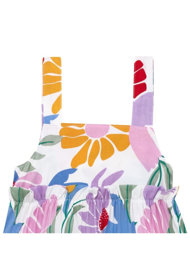 Vestido Offcorss flores manga sisa para bebé niña-3