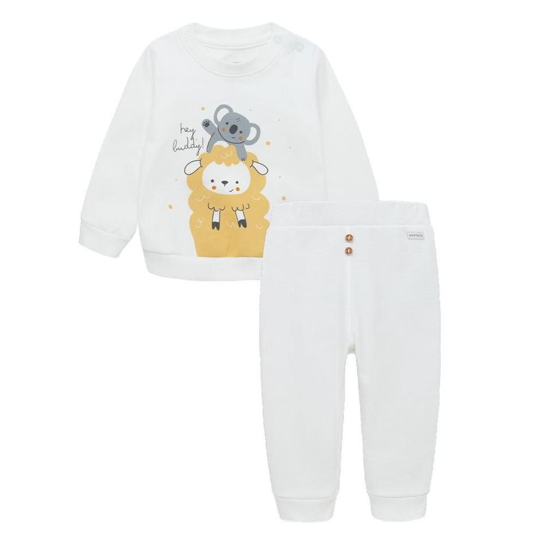 Conjunto buzo koala y oveja para recién nacido unisex-0