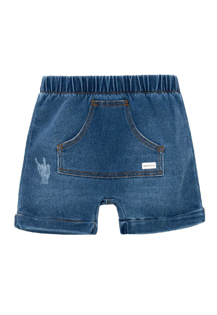 Bermuda en denim para recien nacido nino