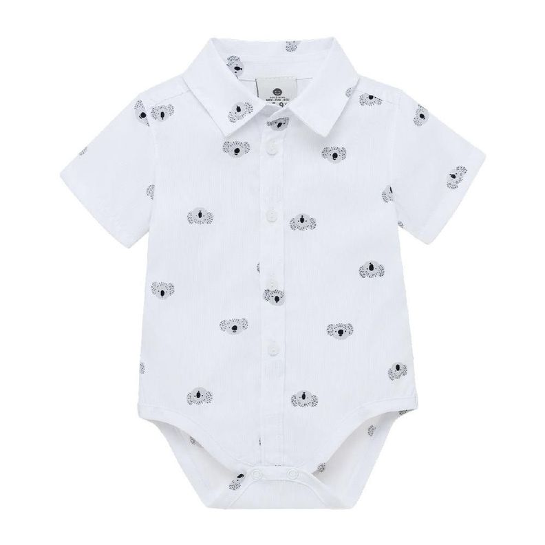 Body de camisa manga corta para recién nacido niño-0