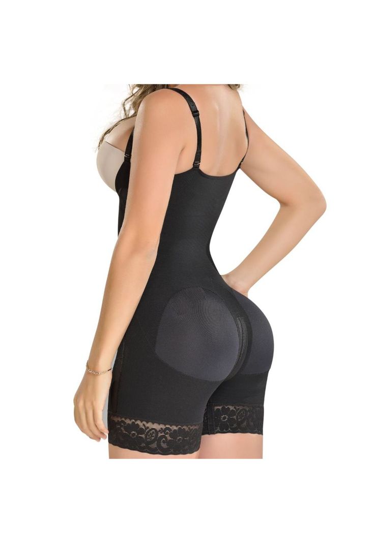 Faja Media Pierna Colombiana con Espalda Strapless F-0069 MyD-6