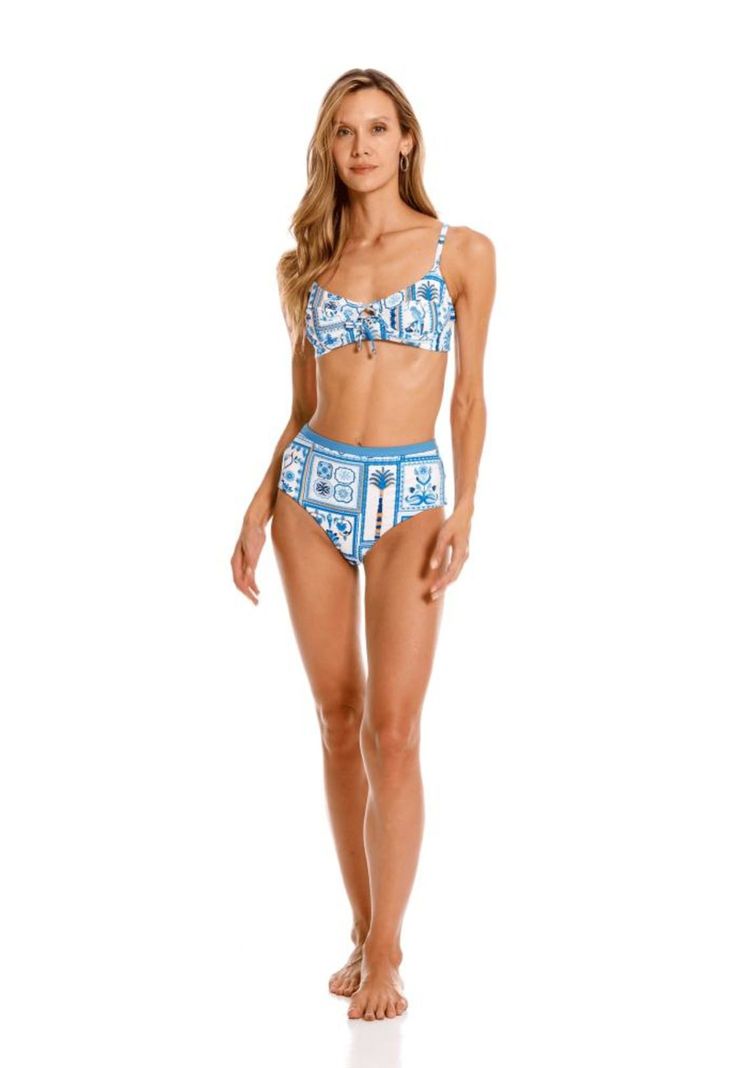 Bikini Rosseta de Lujo Colombiano Calzón Tiro Alto-5