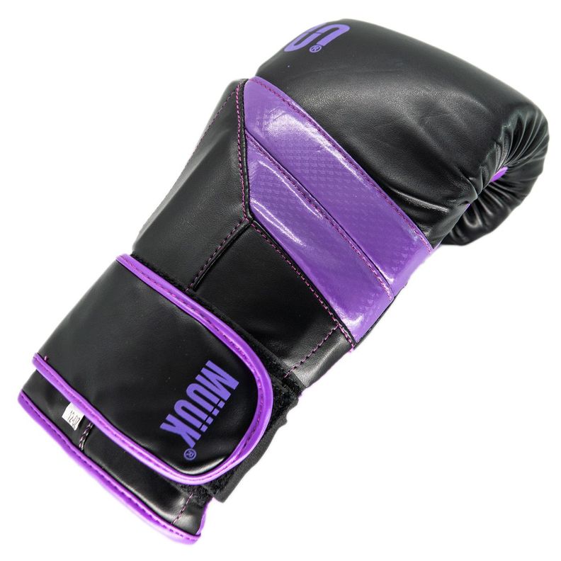 Guante De Box Muuk Pu K.O. Negro-Purpura Talla 10 onzas-5