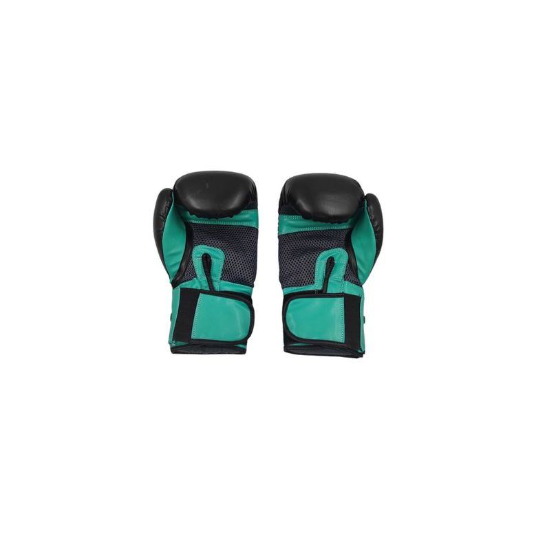 Guante De Box Pu Impact Muuk Negro-Turquesa Talla 8 onzas-2