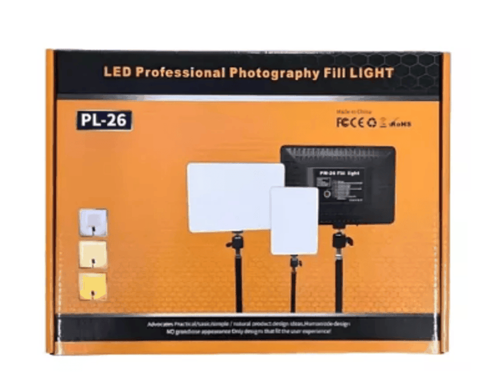 Lampara Panel Fotografico Luz Led Con Soporte Pl-26-1