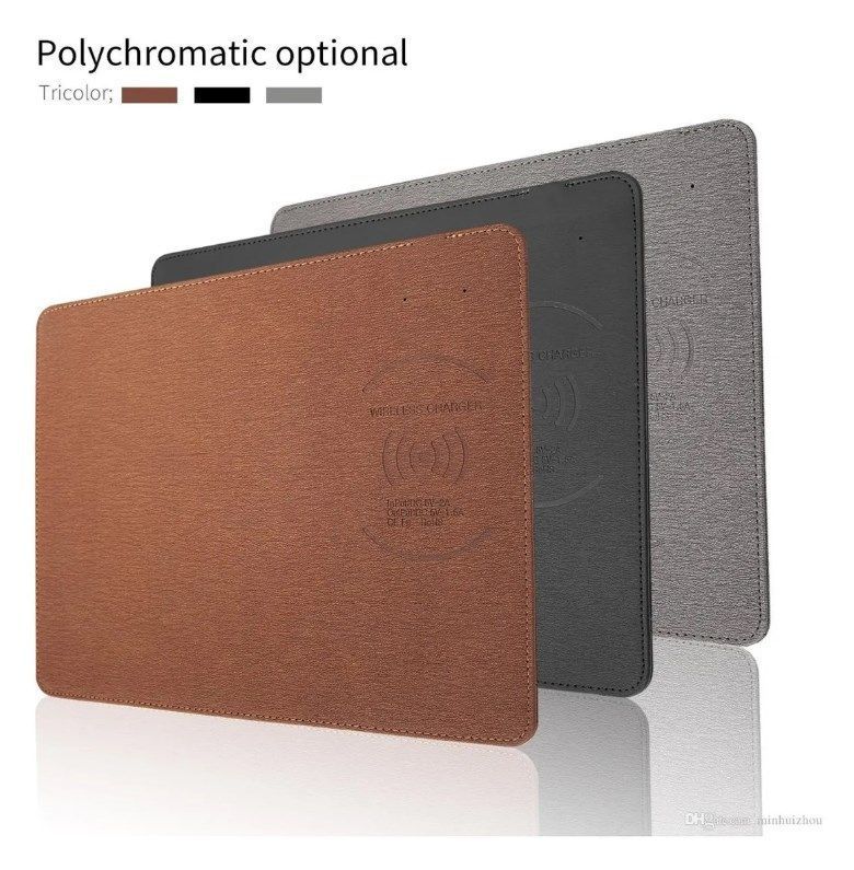 Mousepad Cuero 10v Con Cargador Inalámbrico-4