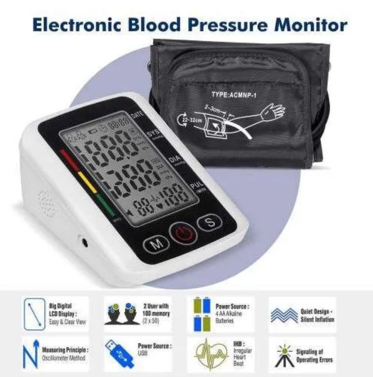 Tensiometro Digital Medidor De Presion Arterial Portatil Usb-2