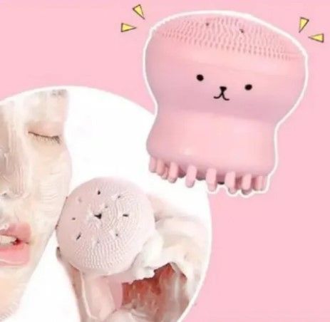 Cepillo De Limpieza Facial Pulpo Esponja Exfoliante Silicona-4