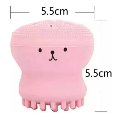 Cepillo De Limpieza Facial Pulpo Esponja Exfoliante Silicona-1
