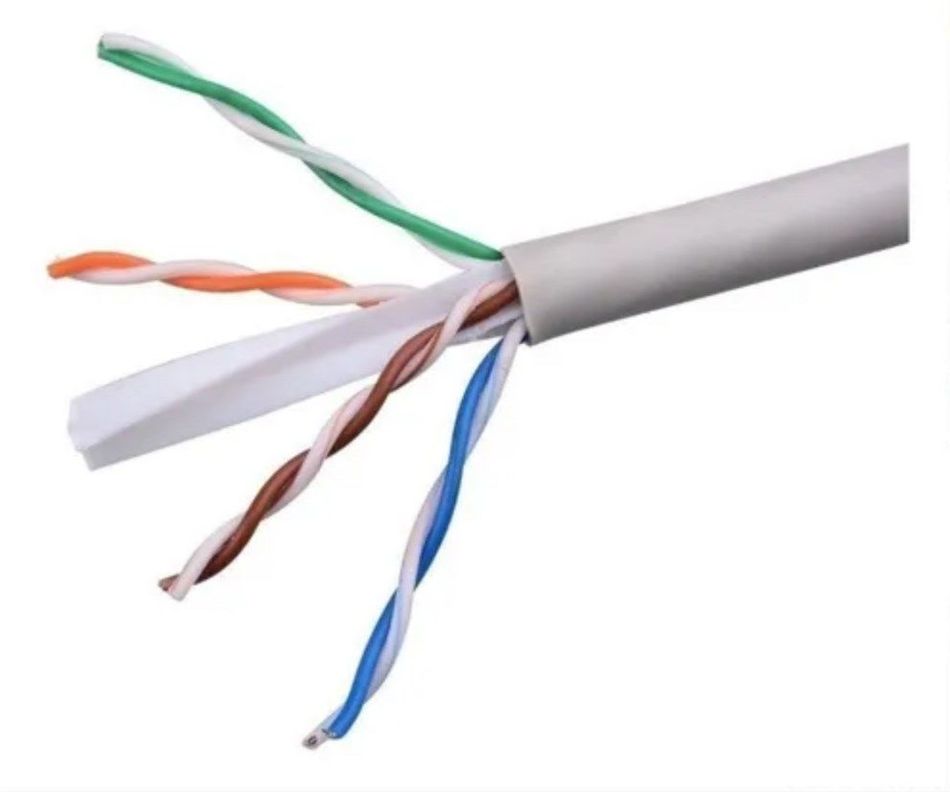 Cable De Red Cat5e Rj45 20 Metros Para Interior Armado-1