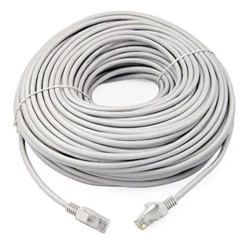 Cable De Red Cat5e Rj45 20 Metros Para Interior Armado-0