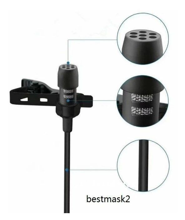 Micrófono Condensador Lavalier Solapa Para Lightning +aux3.5-5