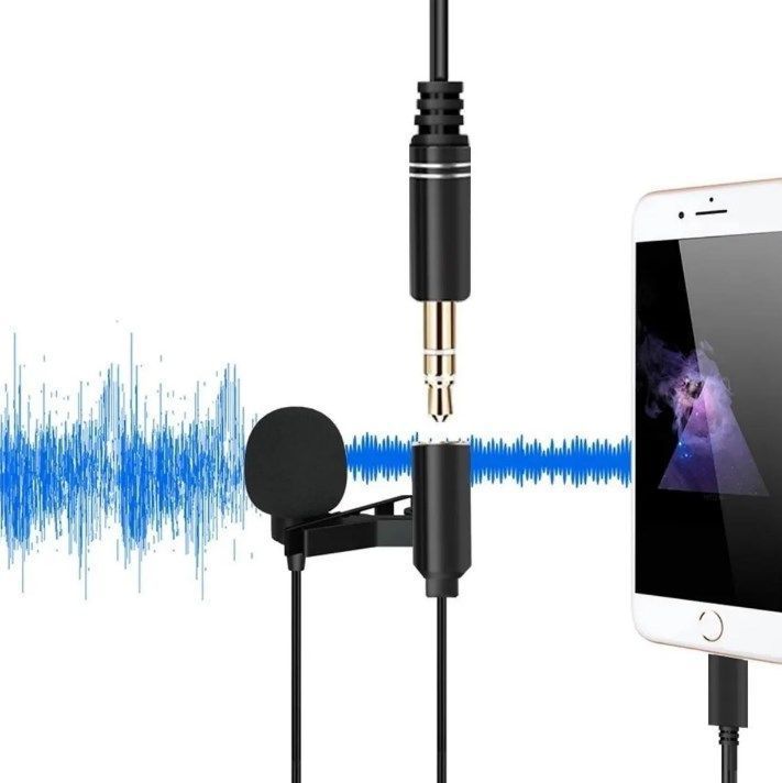 Micrófono Condensador Lavalier Solapa Para Lightning +aux3.5-4