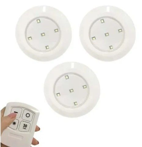 Set 3 Luces De Emergencia Led Control Remoto Inalámbricas-2