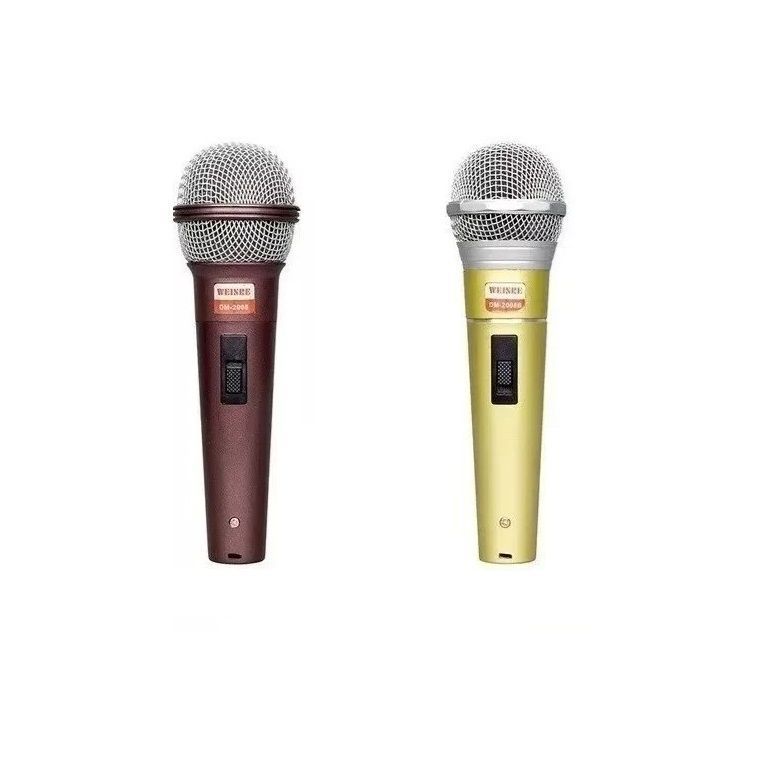 Pack 2 Micrófono Dinámico Profesional Alámbrico Karaoke Audio-0