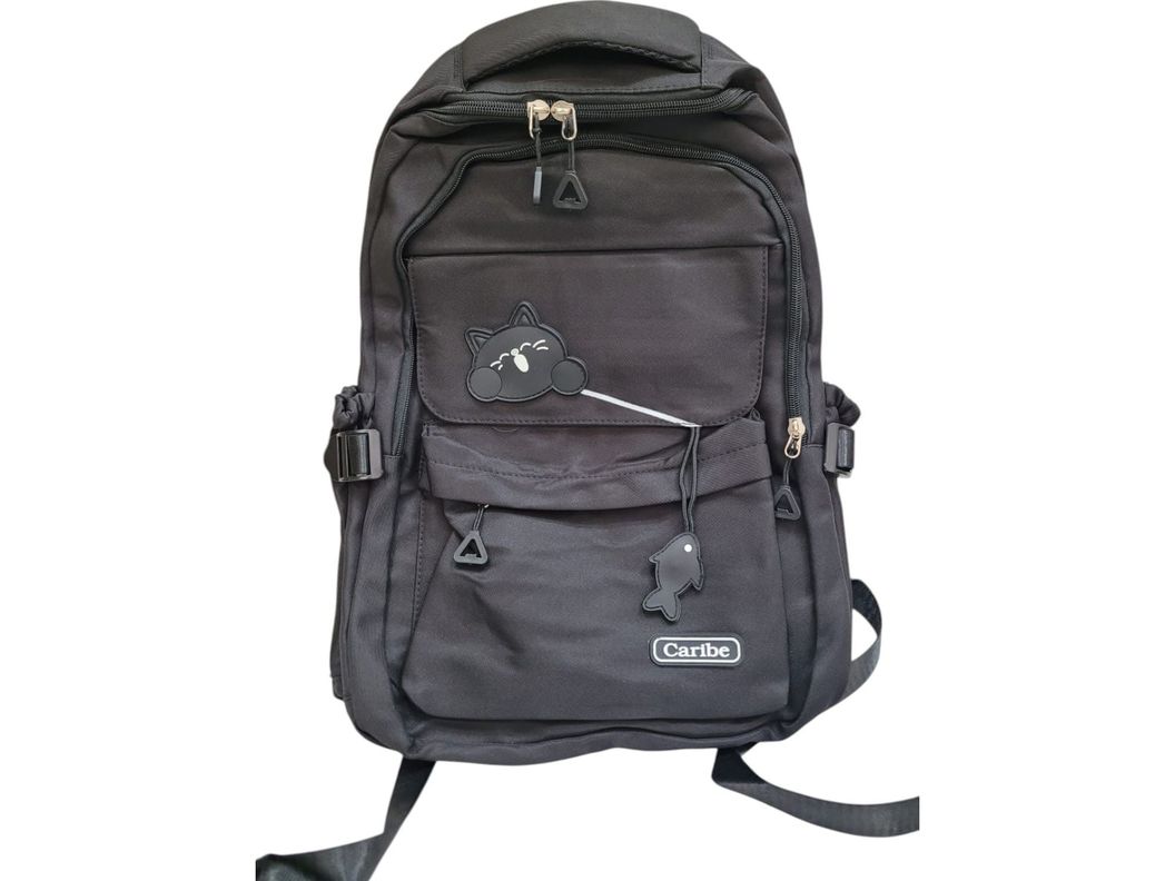 Mochila Escolar Ligera Bolso Infantil Comoda Divertido Gato-0
