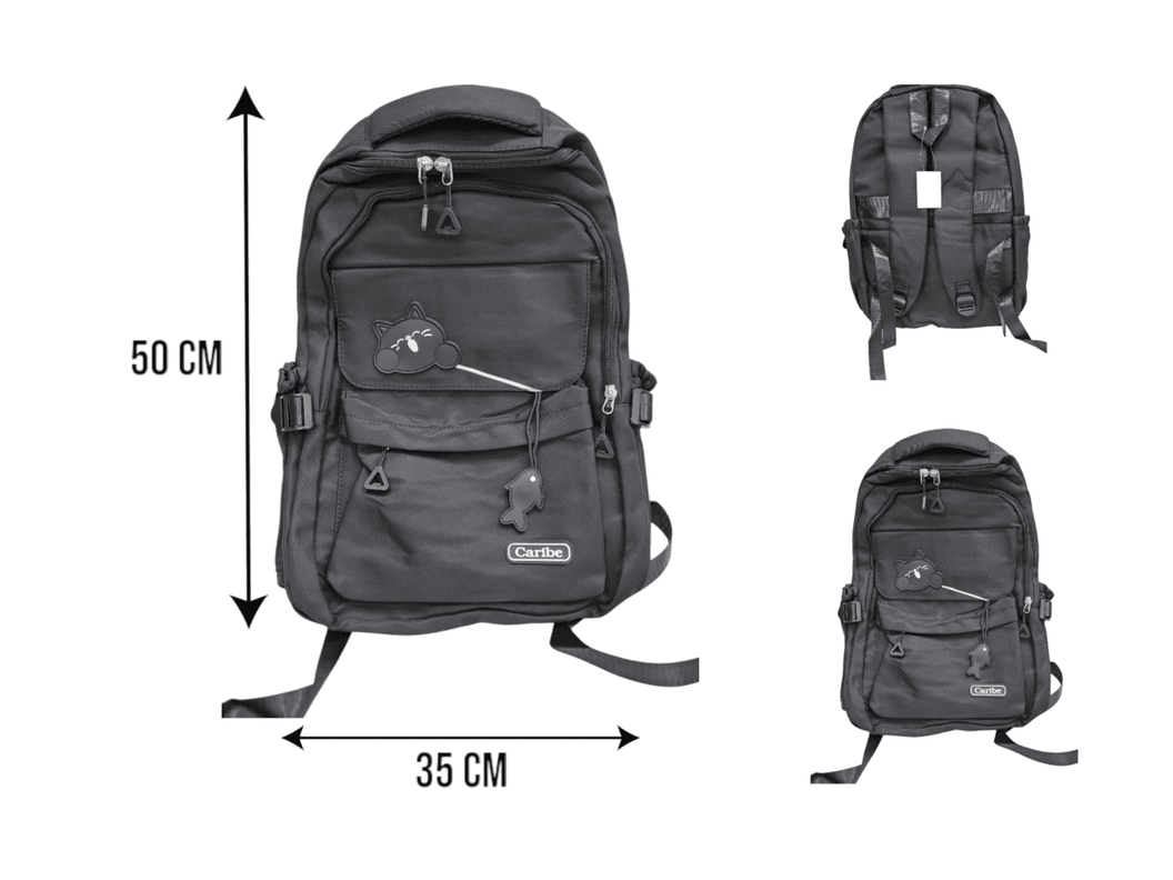 Mochila Escolar Ligera Bolso Infantil Comoda Divertido Gato-2