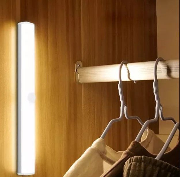 Luz Led Recargable Sensor Movimiento 21cm Lámpara -6