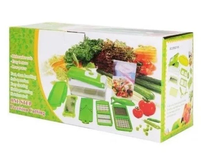 Picador Frutas Verduras Vegetales Rallador Cortador Multiuso-3