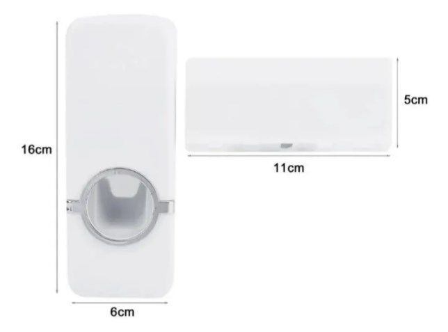 Dispensador De Crema Dental Y Porta Cepillo De 4 Divisiones-1