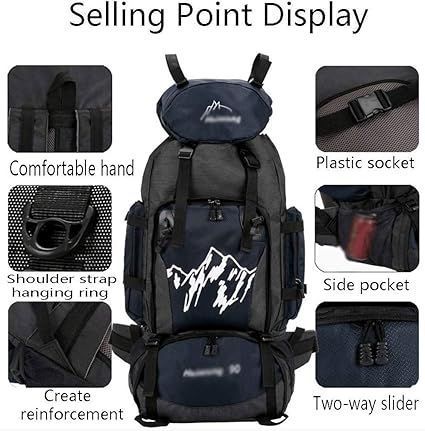Mochila Impermeable 90 Litros Outdoor Camping Trekking Viaje-1