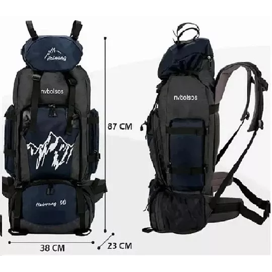 Mochila Impermeable 90 Litros Outdoor Camping Trekking Viaje-2