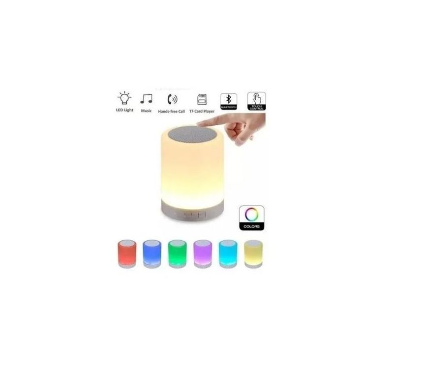 Lampara Led Touch Parlante Bluetooth Portátil-3