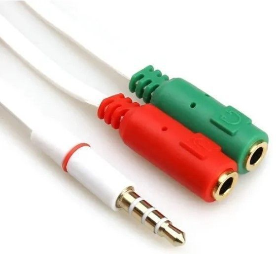 Cable Adaptador Microfono Audio Splitter Jack 3.5mm Ps4 Xbox-1