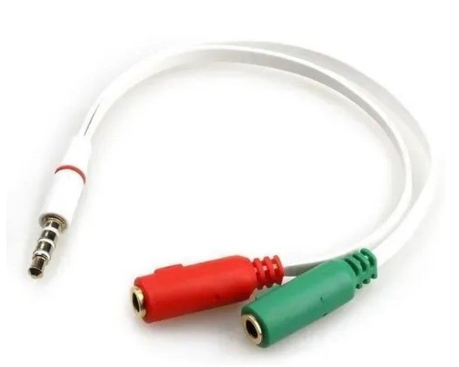 Cable Adaptador Microfono Audio Splitter Jack 3.5mm Ps4 Xbox-0