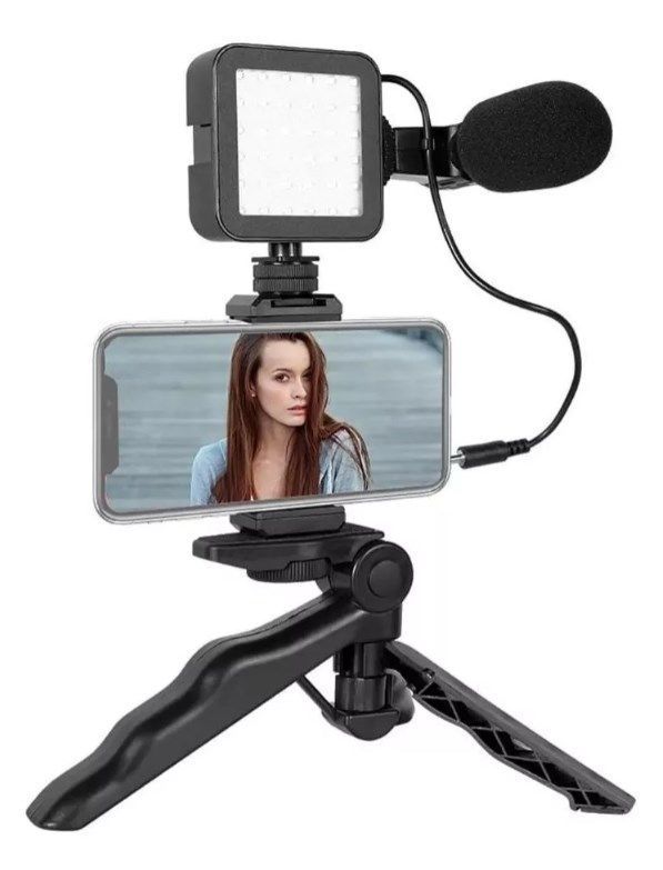 Kit Grabar Video Estabilizador Cámara Reflex Trípode Celular-0