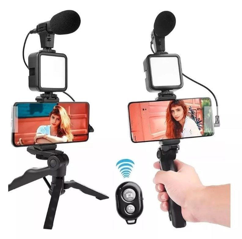 Kit Grabar Video Estabilizador Cámara Reflex Trípode Celular-1