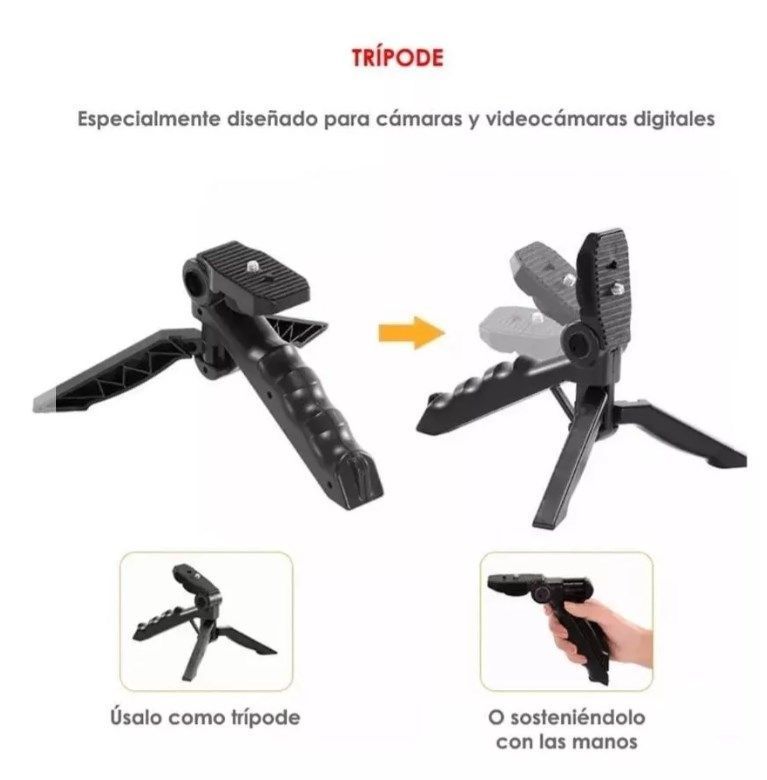 Kit Grabar Video Estabilizador Cámara Reflex Trípode Celular-3