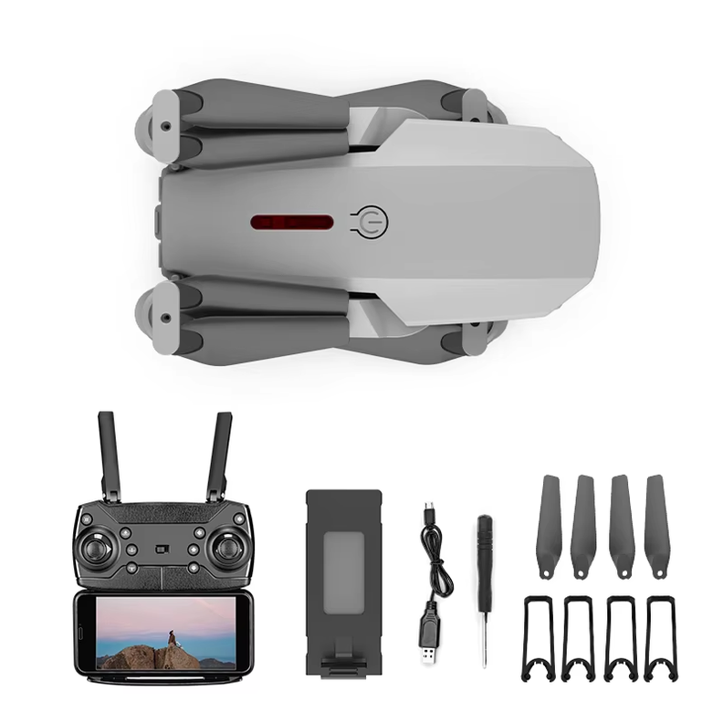 Mini Drone E88 4K HD Cámara 4 Ejes Plegables Radiocontrolado-3