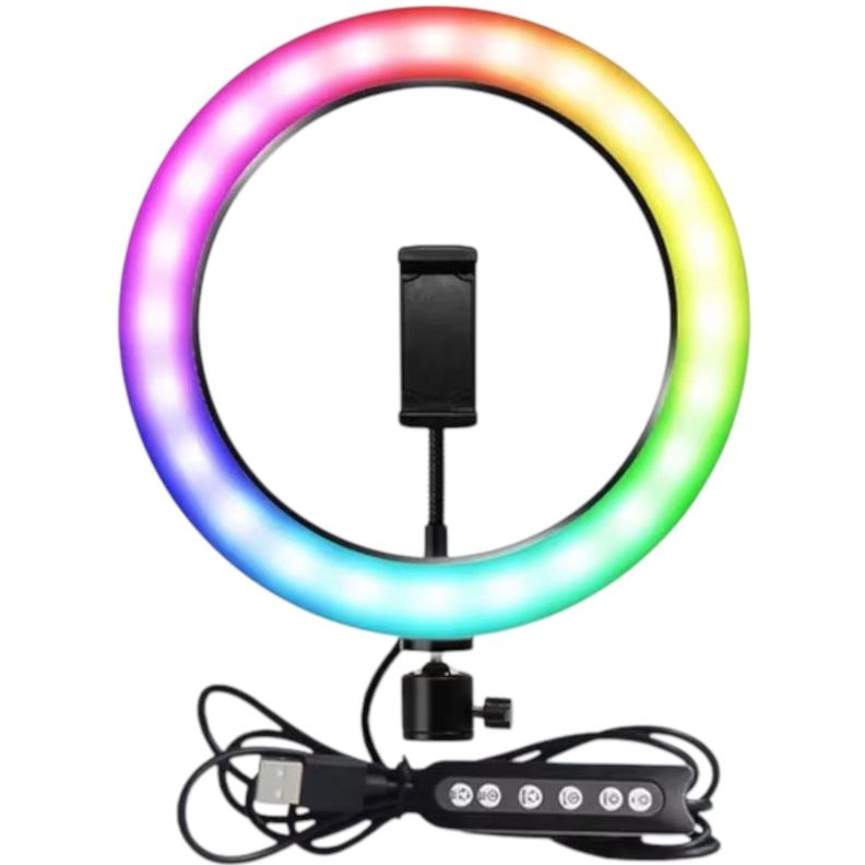 Aro Luz Colores Regulable LED RGB Selfie Soporte Celular IRM-3
