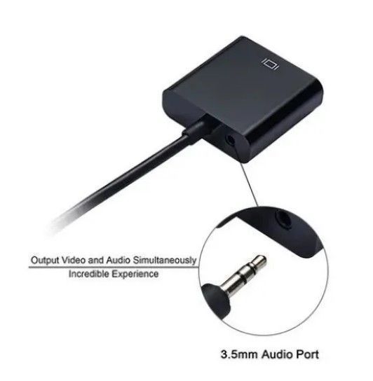 Cable Convertidor Adaptador Hd 1080p Hdmi A Vga Hembra-3