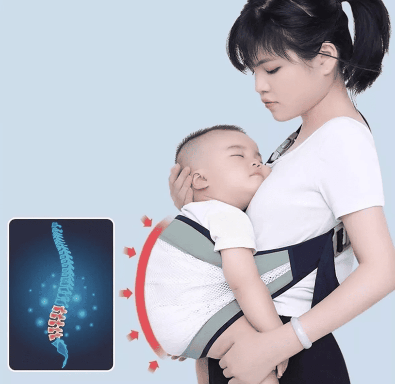 Portabebé Cangurera Ajustable Ergonómico Fular Multiposición-3