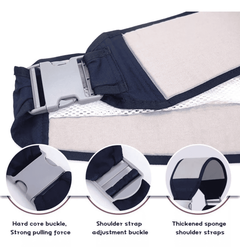Portabebé Cangurera Ajustable Ergonómico Fular Multiposición-6