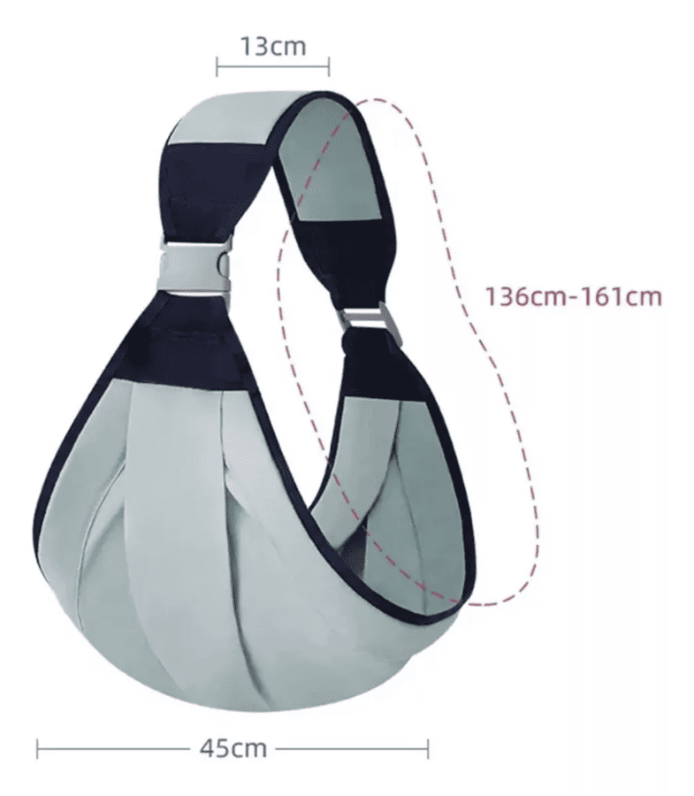 Portabebé Cangurera Ajustable Ergonómico Fular Multiposición-7