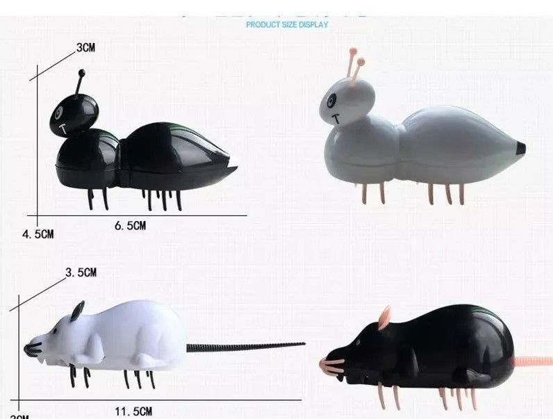 Ratón Robot Eléctrico Pila Incluida Juguete Mascota Gato-5