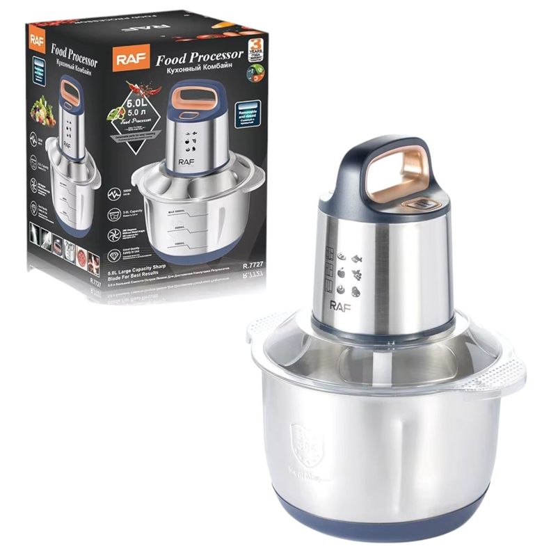 Procesador Alimentos Picadora Eléctrica Potente 5Litros RAF-2