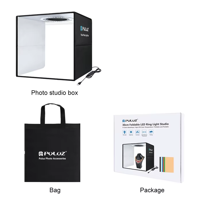 Caja Iuminacion Estudio Fotografia Portatil Plegable Cubo-1