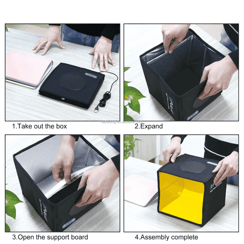Caja Iuminacion Estudio Fotografia Portatil Plegable Cubo-5