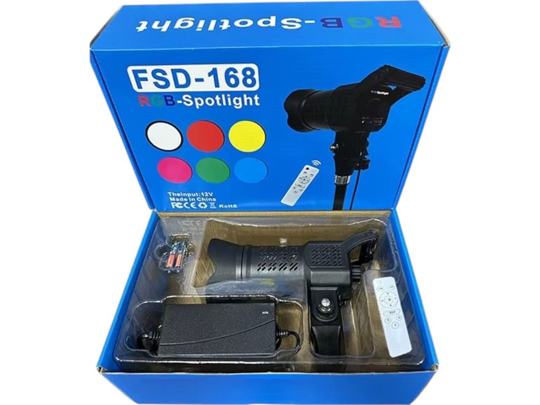 Foco Luz Lampara Spotligh RGB LED Iluminacion Profesional-3