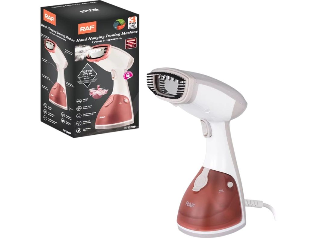 Plancha Ropa Vaporizador Portatil Vertical Viaje RAF 1370W-2