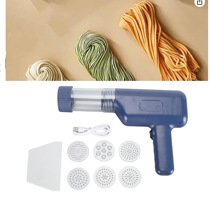 Máquina Eléctrica Portátil De Fideos Desmontable Fácil Limpiar-3